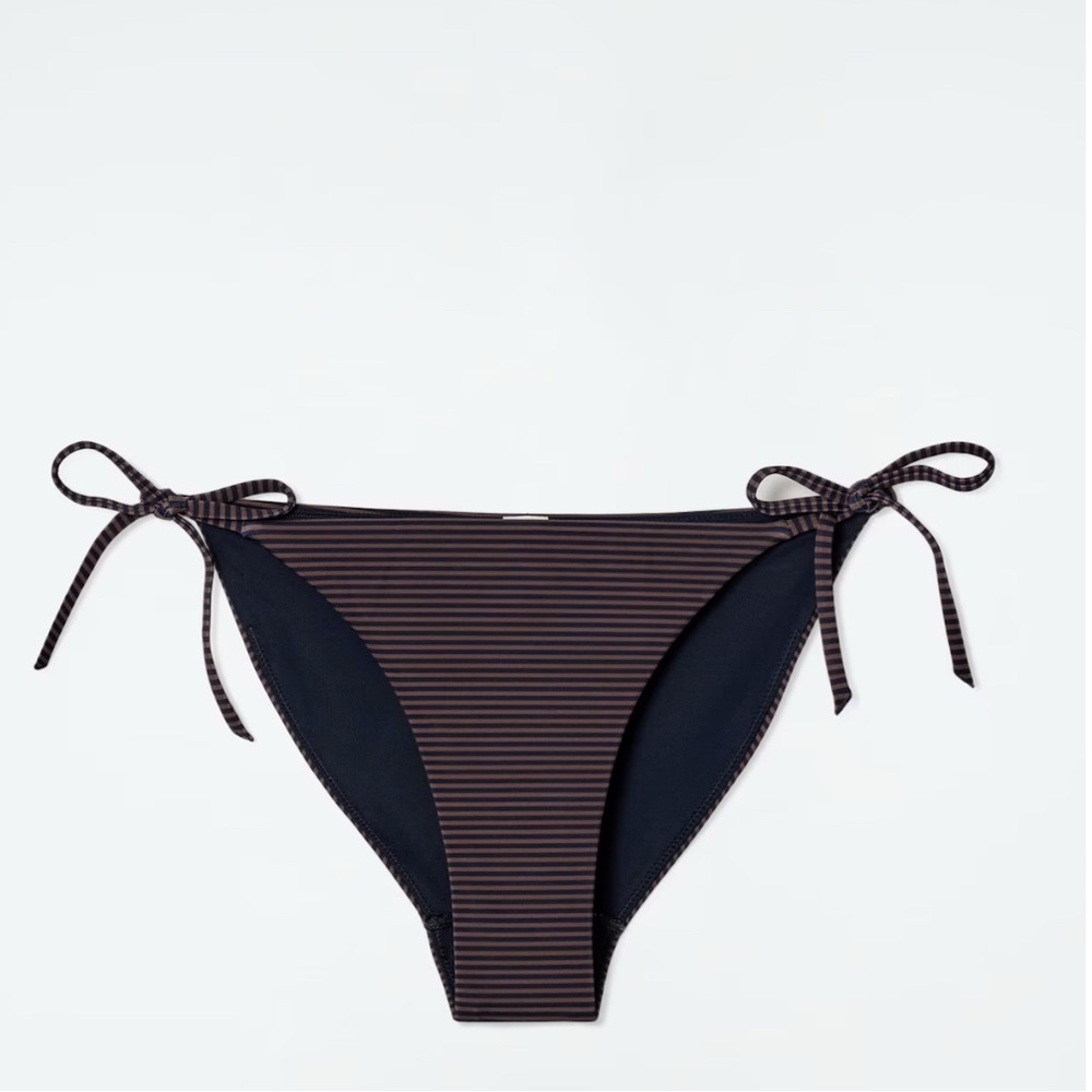 COS Striped Tie-Side Bikini Briefs